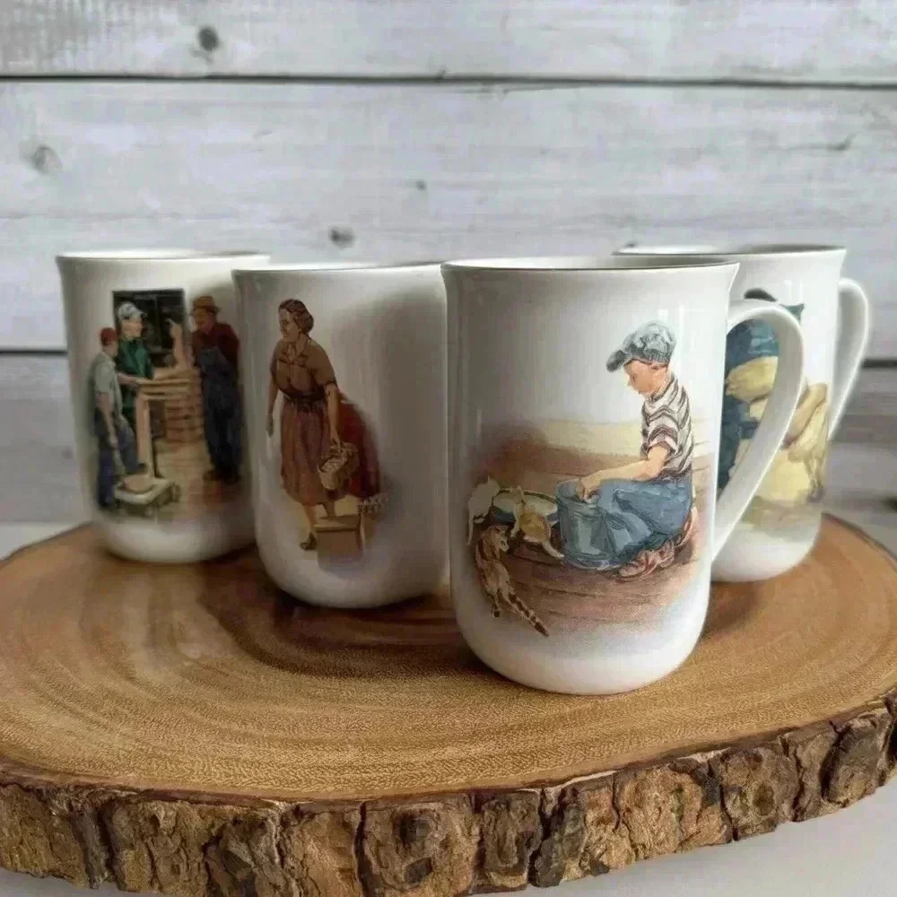 Set of 4 - Co-op 75th Anniversary Mugs, 1914 -1989, ‘Right  From The Start’